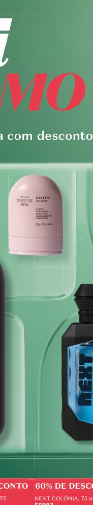 PARA MÃOS, 45 g NEXT COLÓNIA, 75 ml