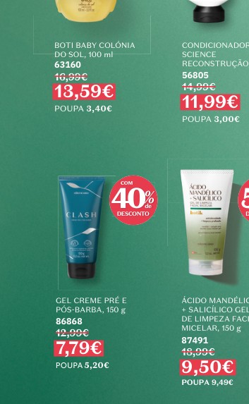 GEL CREME PRÉ E PÓS-BARBA, 150 g