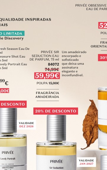 DE PARFUM, 75 ml que deixa uma