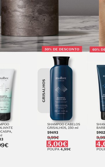 SHAMPOO CABELOS GRISALHOS, 250 ml