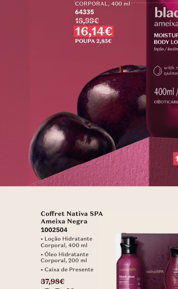 Coffret Nativa SPA Ameixa Negra