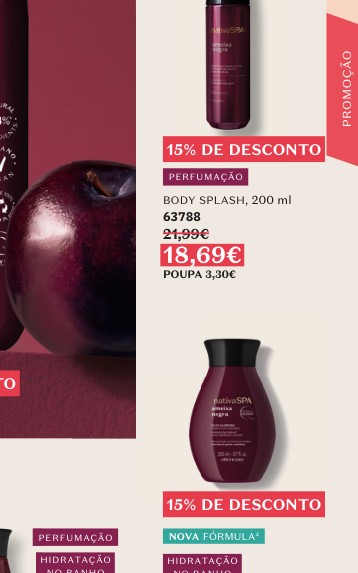 PERFUMAÇÃO BODY SPLASH, 200 ml