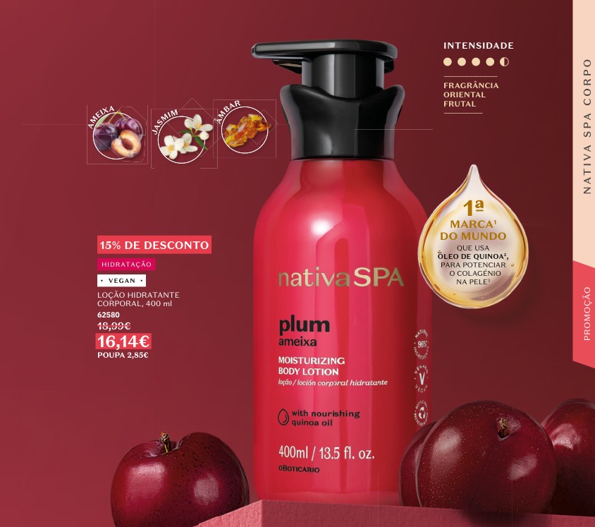 LOÇÃO HIDRATANTE CORPORAL, 400 ml