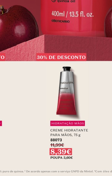 CREME HIDRATANTE PARA MÃOS, 75 g