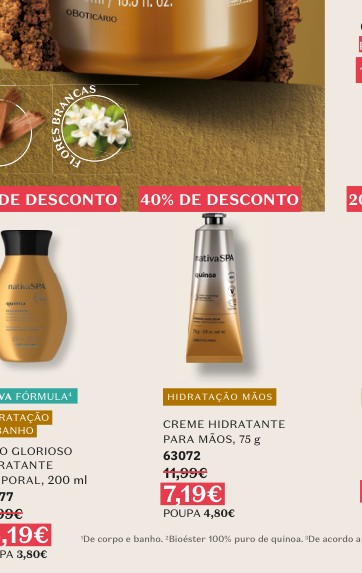 CREME HIDRATANTE PARA MÃOS, 75 g