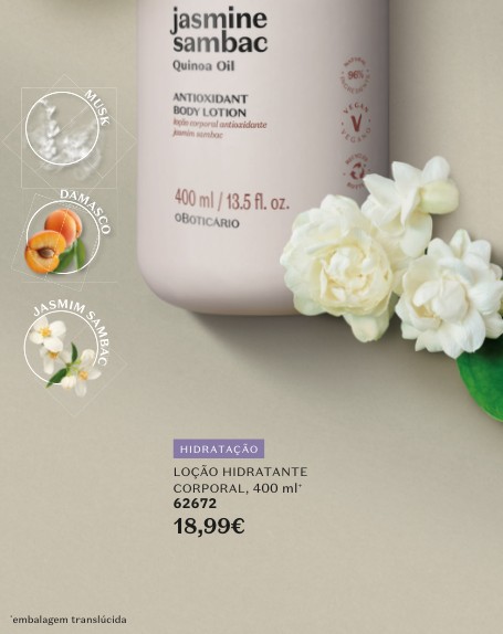 LOÇÃO HIDRATANTE CORPORAL, 400 ml+