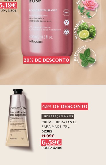 CREME HIDRATANTE PARA MÃOS, 75 g