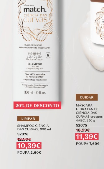 SHAMPOO CIÊNCIA DAS CURVAS, 300 ml