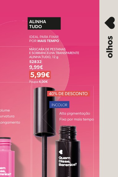 E SOBRANCELHA TRANSPARENTE ALINHA TUDO, 12 g