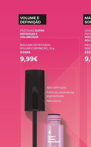 MÁSCARA DE PESTANAS VOLUME E DEFINIÇÃO, 10 g