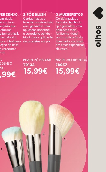 PINCEL PÓ E BLUSH PINCEL MULTIEFEITOS