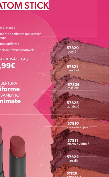 Acabamento semimate que desliza roseirê