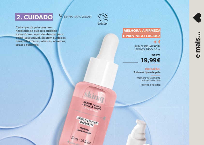SKIN.Q SÉRUM FACIAL LEVANTA TUDO, 30 ml